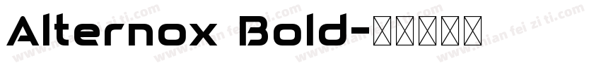 Alternox Bold字体转换